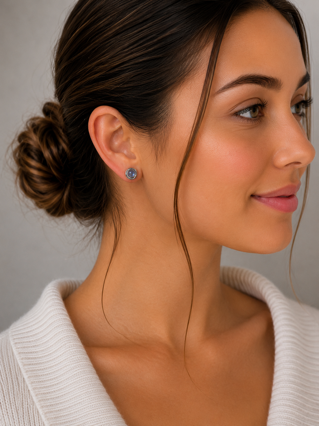 Elegante Solitär Ohrstecker aus 925 Sterling Silber