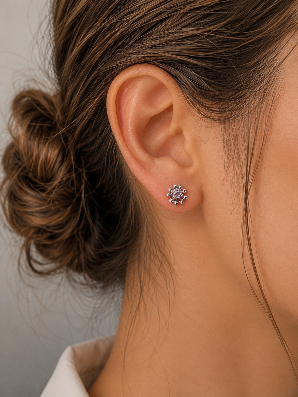 Elegante Ohrstecker im Blumen-Design aus 925 Sterling Silber