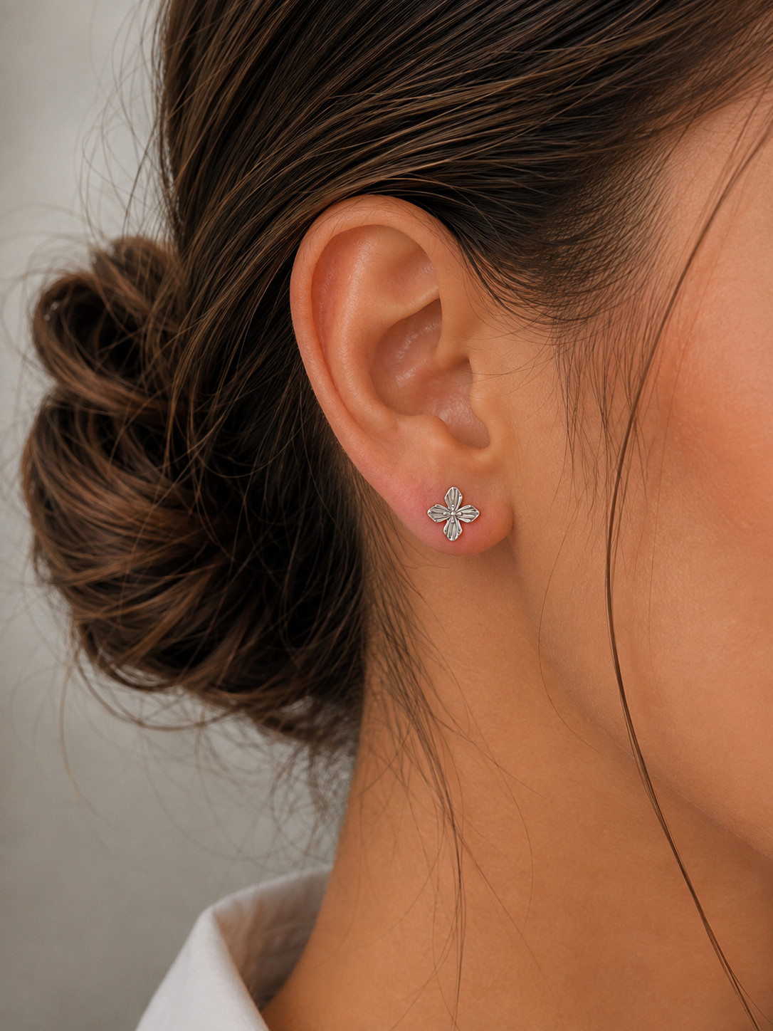 925 Sterling Silber Blumen-Ohrstecker – Filigran & zeitlos