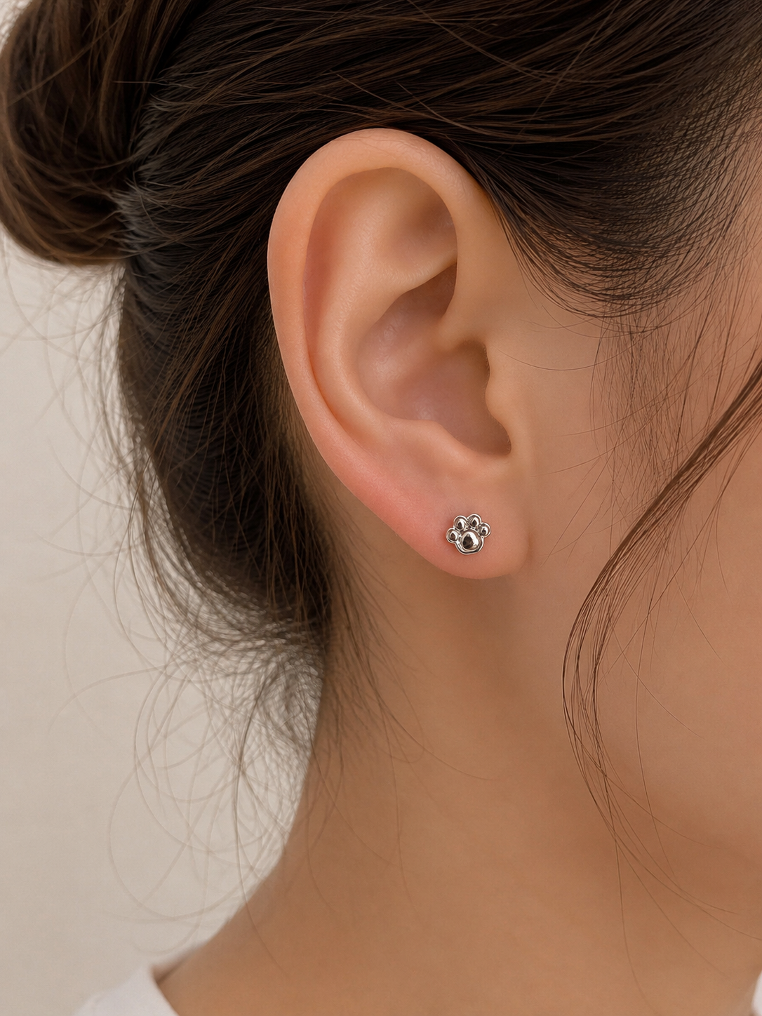 Süße Pfoten-Ohrstecker aus 925 Sterling Silber