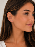Stern Ohrstecker aus 925 Sterling Silber – Farbenfrohes Highlight