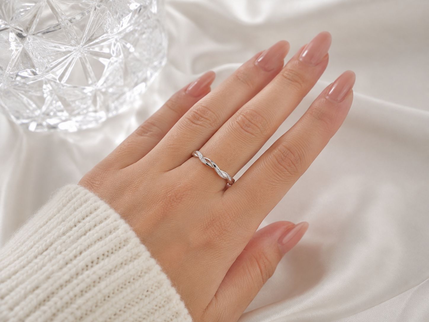 Elegante Damenringe aus 925 Sterling Silber – größenverstellbar