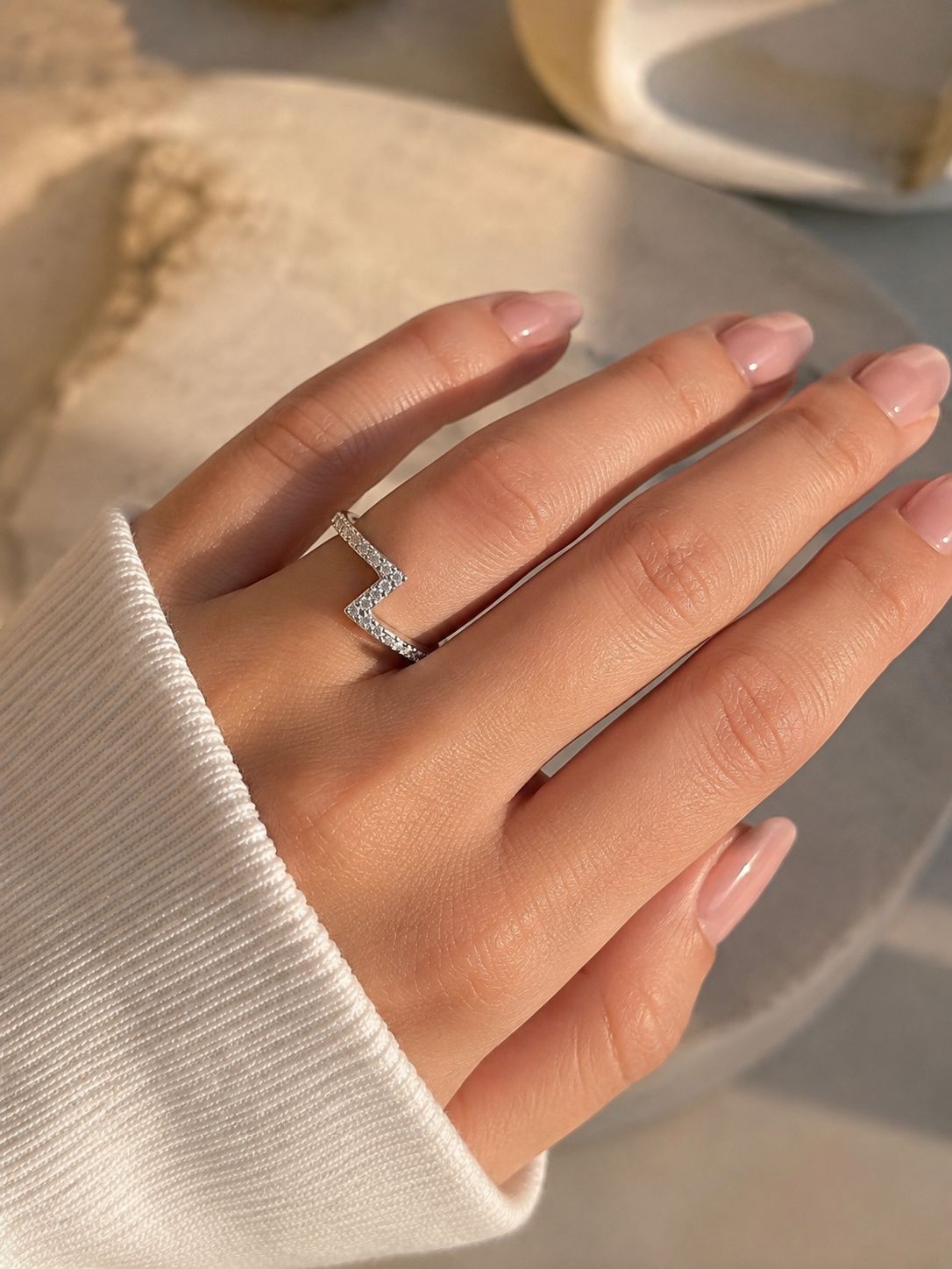 Elegante Damenringe aus 925 Sterling Silber – größenverstellbar