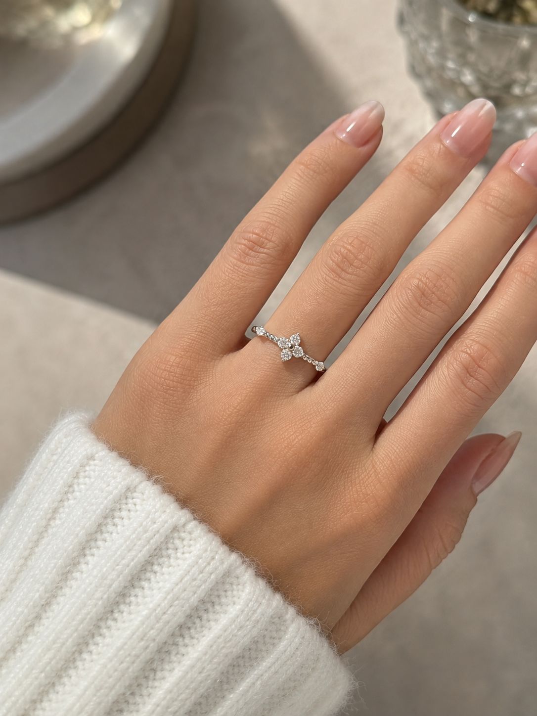 Elegante Damenringe aus 925 Sterling Silber – größenverstellbar