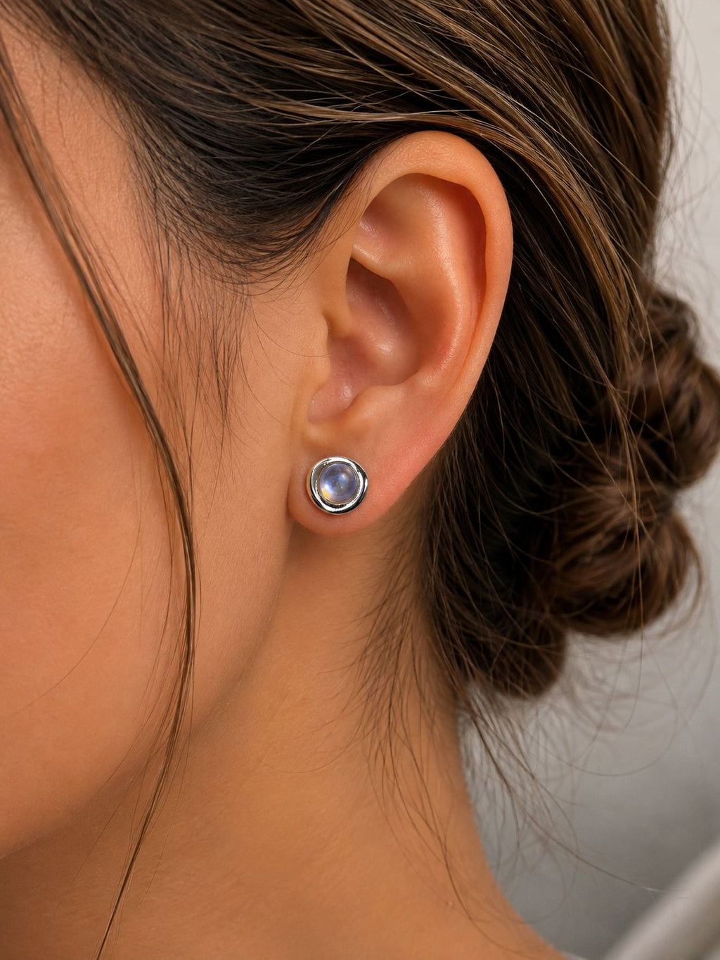 Elegante Solitär Ohrstecker aus 925 Sterling Silber