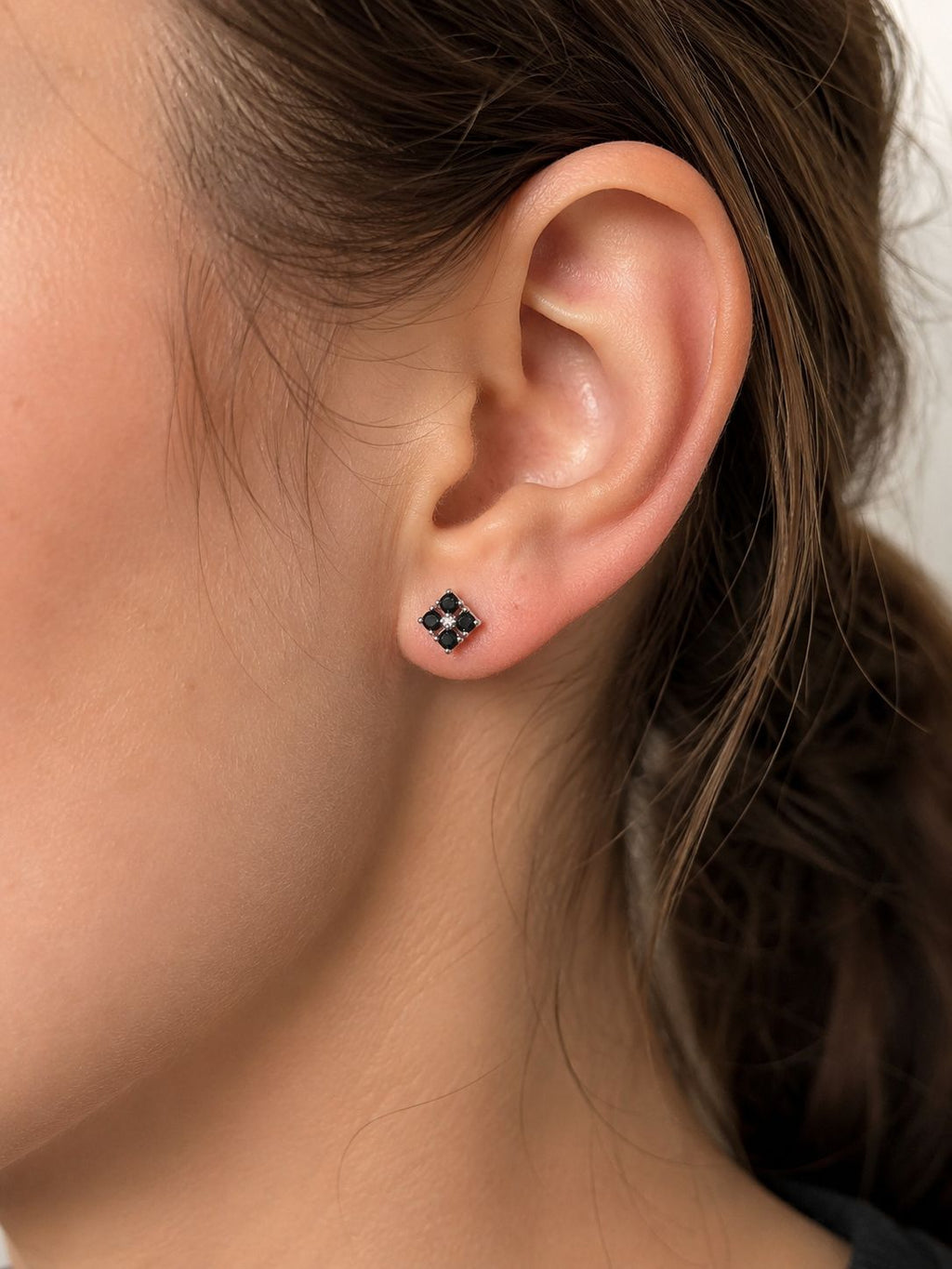 Pavé Ohrstecker aus 925 Sterling Silber