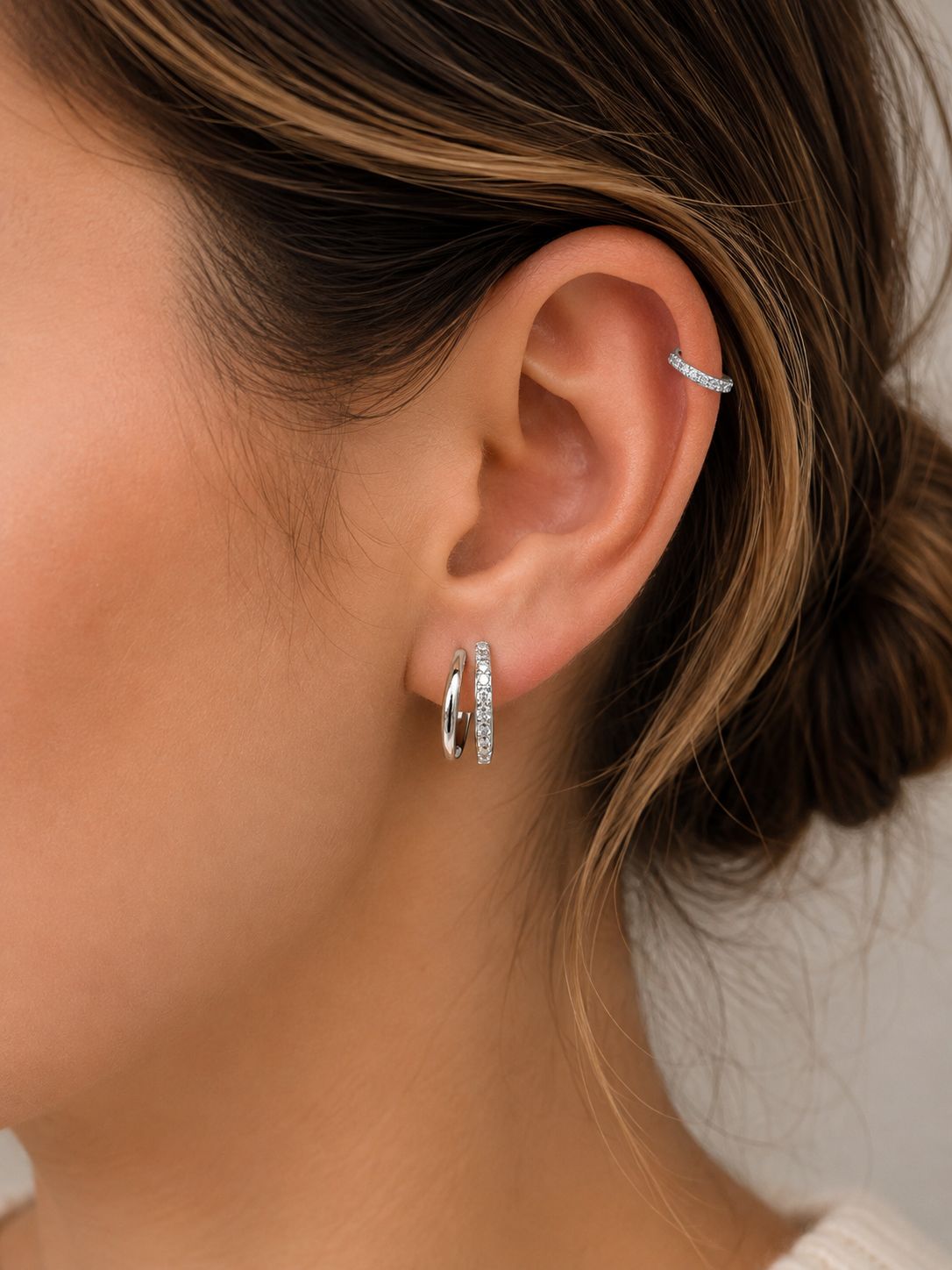 Elegante Creolen aus 925 Sterling Silber