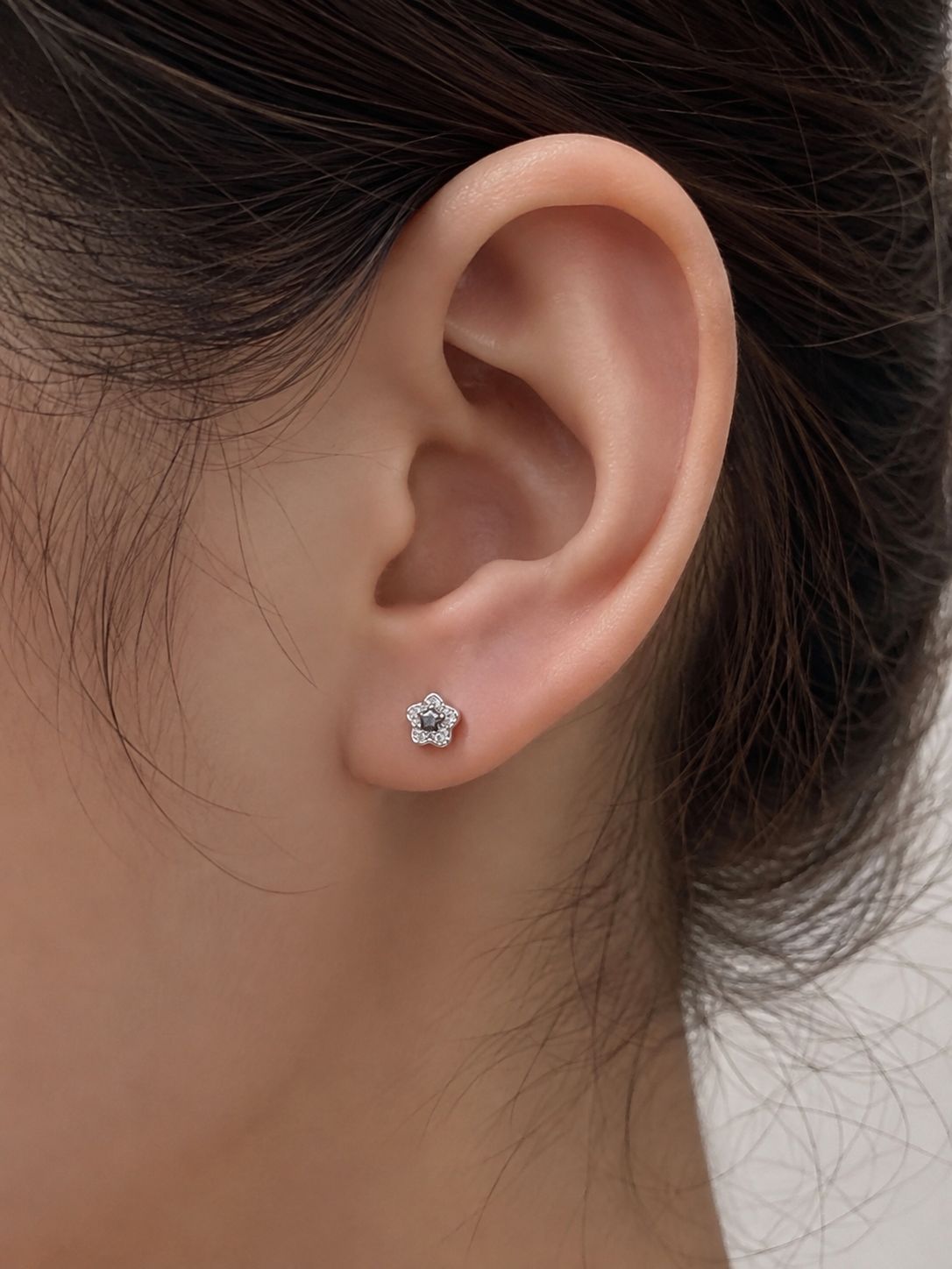 Elegante Stern-Ohrstecker aus 925 Sterling Silber