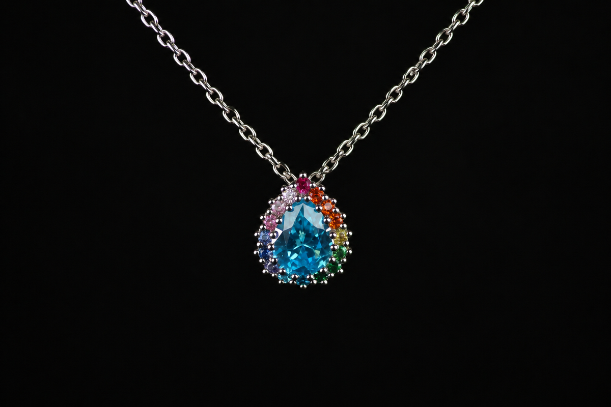 Regentropfen Kette AQUALIA